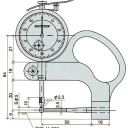 Peacock P-2 0-15 mm Dial Pipe Gauge-6