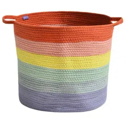 MiArcus Multicolor Cotton Storage Basket-image-12