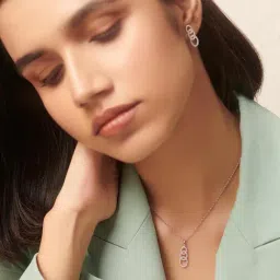 Shaya 92.5 Sterling Silver Walk Me Home Necklace for Women-image-48
