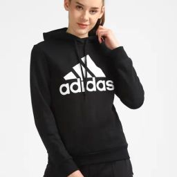 Adidas Black W Bl Fl Hooded Sweatshirt-image-22