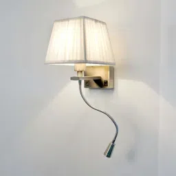 Fos Lighting White & Silver Steel Wall Flexible Led Light - Set of 1-53