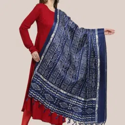 Dupatta Bazaar Indigo Printed Dupatta-picture-42