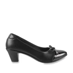 Mochi Women's Black Pump Shoes-image-93
