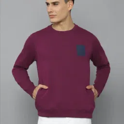 Allen Solly Purple Cotton Regular Fit SweatShirt-picture-24