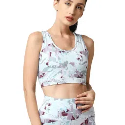 Soie Multicolor Printed Sports Bra-11