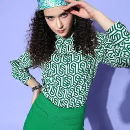 Melon by PlusS Off White Printed Shirt-image-68