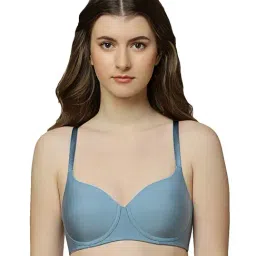 Triumph Blue Half Coverage T-Shirt Bra-36