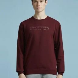 Pepe Jeans Burgundy Cotton Regular Fit Printed Sweatshirt-picture-17