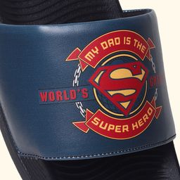 yoho Men Superman Printed Sliders image 2