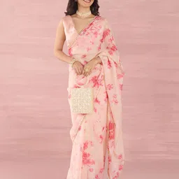 all about you Tie and Dye Beads and Stones Organza Saree-picture-58