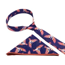 Tossido Multi Printed Necktie and Pocket Square Set For Men image 2