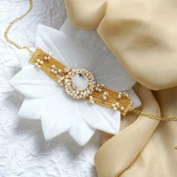 Teejh Sehamat White Druzy Stone Necklace for Women-23