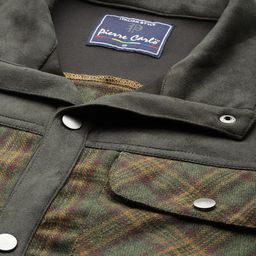 Pierre Carlo Men Checked Open Front Jacket image 3