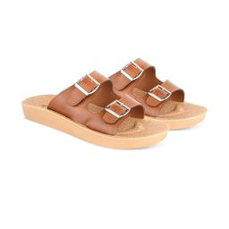 Trump Men Brown Flip Flops-image-50