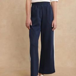 RAREISM Navy Cotton Solid Trackpants-image-93