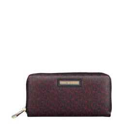 Tommy Hilfiger Winslet Navy Printed Zip Around Wallet for Women-picture-28