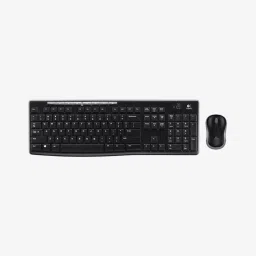 Logitech MK270R Wireless Keyboard & Mouse (Black) image 1