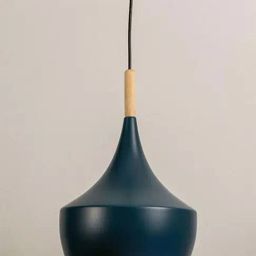 Whispering Homes Wood Tip Pendant Lamp - Dome & Blue-image-16