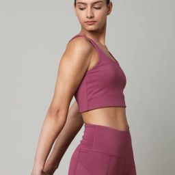 SILVERTRAQ Mauve Full Coverage Sports Bra image 3