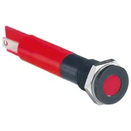 RS PRO Red Panel Mount Indicator 2V DC, Mounting Hole Size 8 mm, IP Rating IP67, Model No 7001710-40