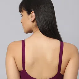 Bluenixie Cotton Wirefree support Regular Straps Full Coverage Bra image 4