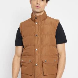 Duke Tan Slim Fit Quilted Quilted Jacket-image-51