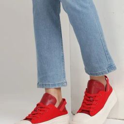 Truffle Collection Women's Red Casual Sneakers-58