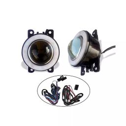 Auto Pearl LED Lens Fog Light with Halo Ring Angel Eye Compatible with New Swift-13