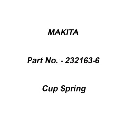 Makita Cup Spring Size 20 mm for GA7030, Part No 232163-6-27
