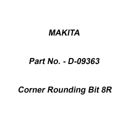 Makita Corner Rounding Bit 8R Accessory, Part No D-09363-image-53