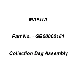 Makita Collection Bag Assembly Suitable For DLM330, Part No GB00000151-22