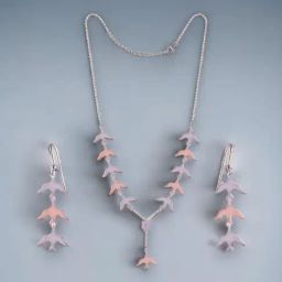 Rihi by P.C. Chandra Jewellers 925 Silver Birds Necklace with Earring Set for Women & Girls-29