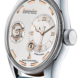DOUBLERUN Unisex Round Dial & Straps Analogue Chronograph Watch H05N16028 image 3