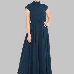 Raiyani Fashion Women Georgette Fit & Flare Maxi Dress-picture-17