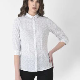 Crimsoune Club White Printed Shirt-image-77