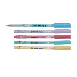 Saino Me Too Ball Pen Red Ink Color (Pack of 5)-47