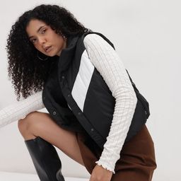 The Roadster Life Co. Women Striped Gilet Jacket-picture-4