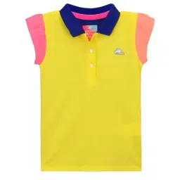 Cherry Crumble By Nitt Hyman Kids Yellow Solid Polo T-Shirt-image-73
