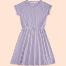 Pantaloons Junior Lavender Cotton Printed Dress-image-15