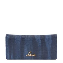 Lavie Herring Safain Navy Textured Bi-Fold Wallet for Women-12