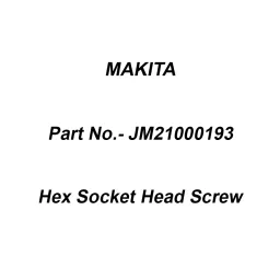 Makita Hex Socket Head Screw Size M6x30 for LB1200F, Part No JM21000193-23