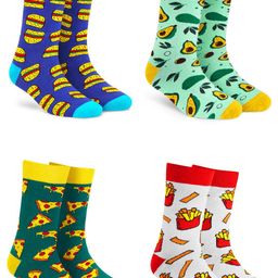 Dynamocks Pack Of 4 Patterned Calf Length Socks-5