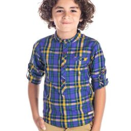 Cherry Crumble By Nitt Hyman Kids Multicolor Checks Shirt-image-31