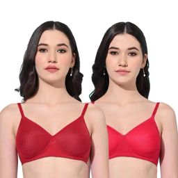 FIMS Red Full Coverage Everyday Bras - Pack Of 2-picture-32