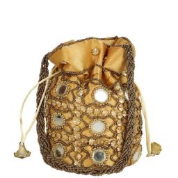 Gaurapakhi Golden Embellished Potli-picture-38