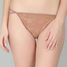 N-Gal Beige Self Pattern Thong Panty-picture-33
