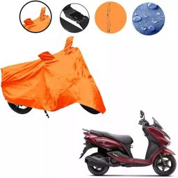 Auto Pearl Waterproof Two Wheeler Cover For Suzuki Burgman Street 125 (Orange)-image-61