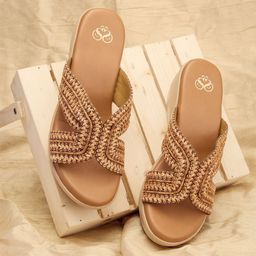 Sole To Soul Women Embellished Open Toe Platform Heels Sandals-53