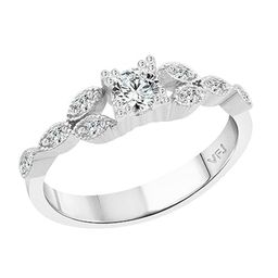 Vighnaharta Rhodium-Plated CZ Stone Studded Ring-picture-44