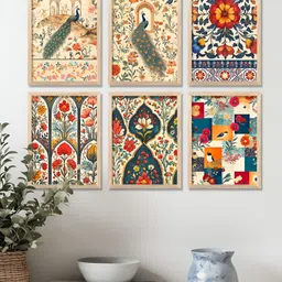 Kotart Brown & Brown 6 and more Piece Wood Abstract Wall Paintings-image-14